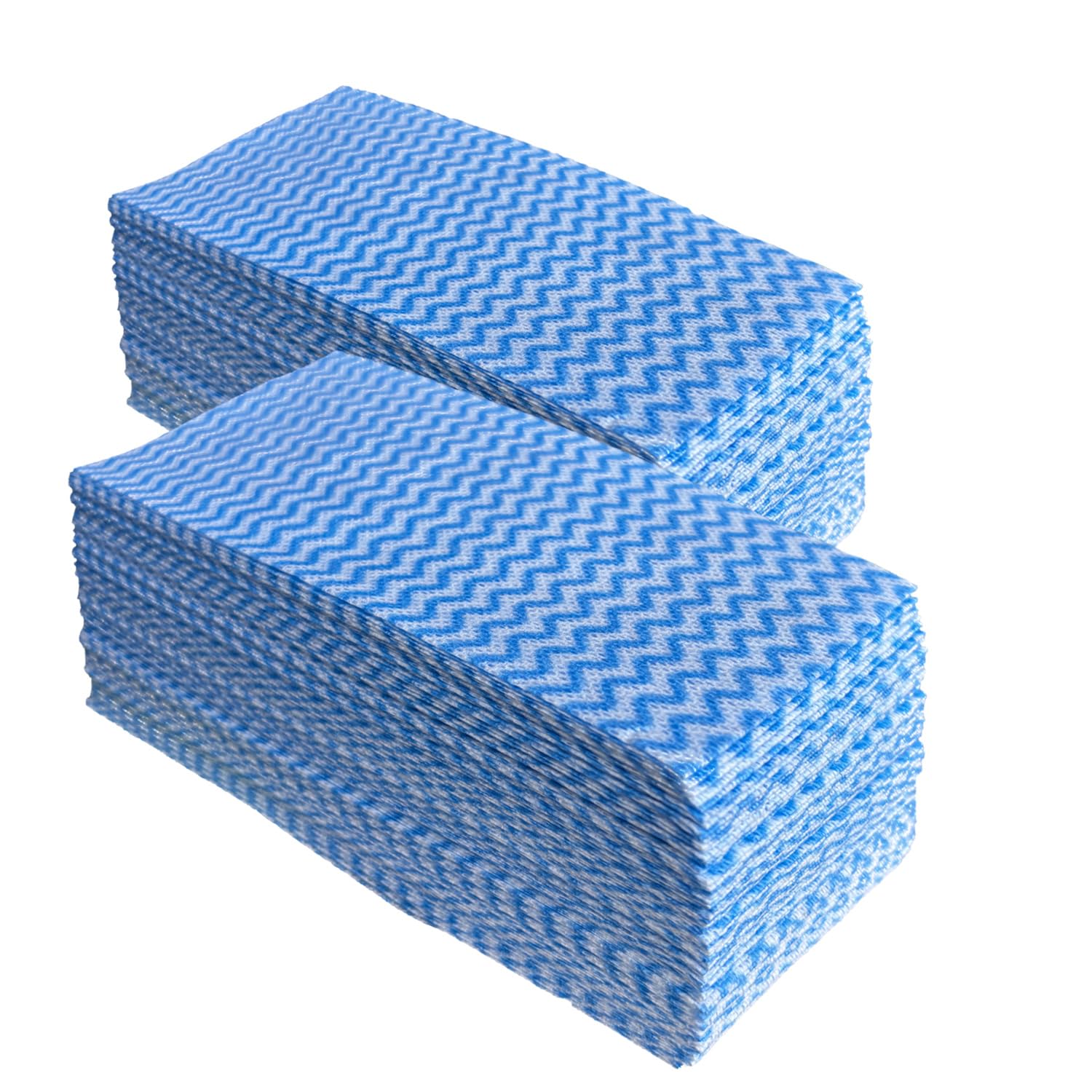 Faliuepe All Purpose Cloths Disposable Cleaning Blue J Cloths Gentle & Reusable for Household and Professional Cleaning Ideal for Polishing,Washing Dishes,20x40cm-100pack