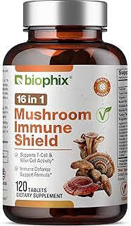 biophix 16 in 1 Advanced Mushroom Shield with Vitamin C 120 Tablets