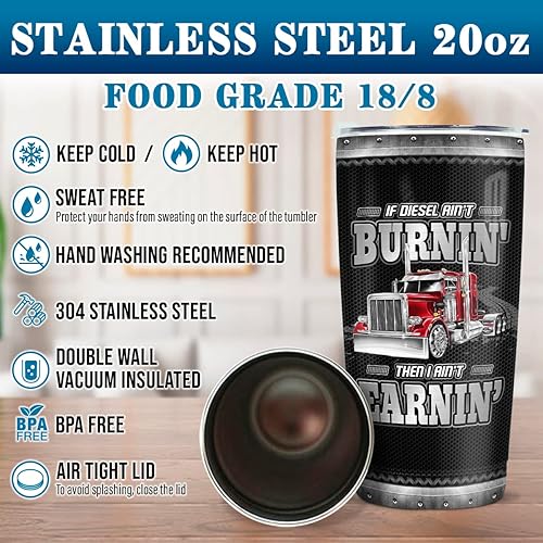 Miniatura 51 de wowcugi Regalos para enfermeras, vaso de acero inoxidable con doble aislamiento al vacío, taza de café de viaje, 16 onzas, Navidad, graduación, RN