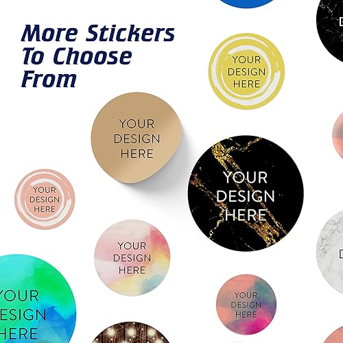 Vista 1082 de DayStar Custom Signs & Design - 100 adhesivos de vinilo personalizables, con texto, imagen, diseño y logotipo; adhesivos para logotipo de embalaje