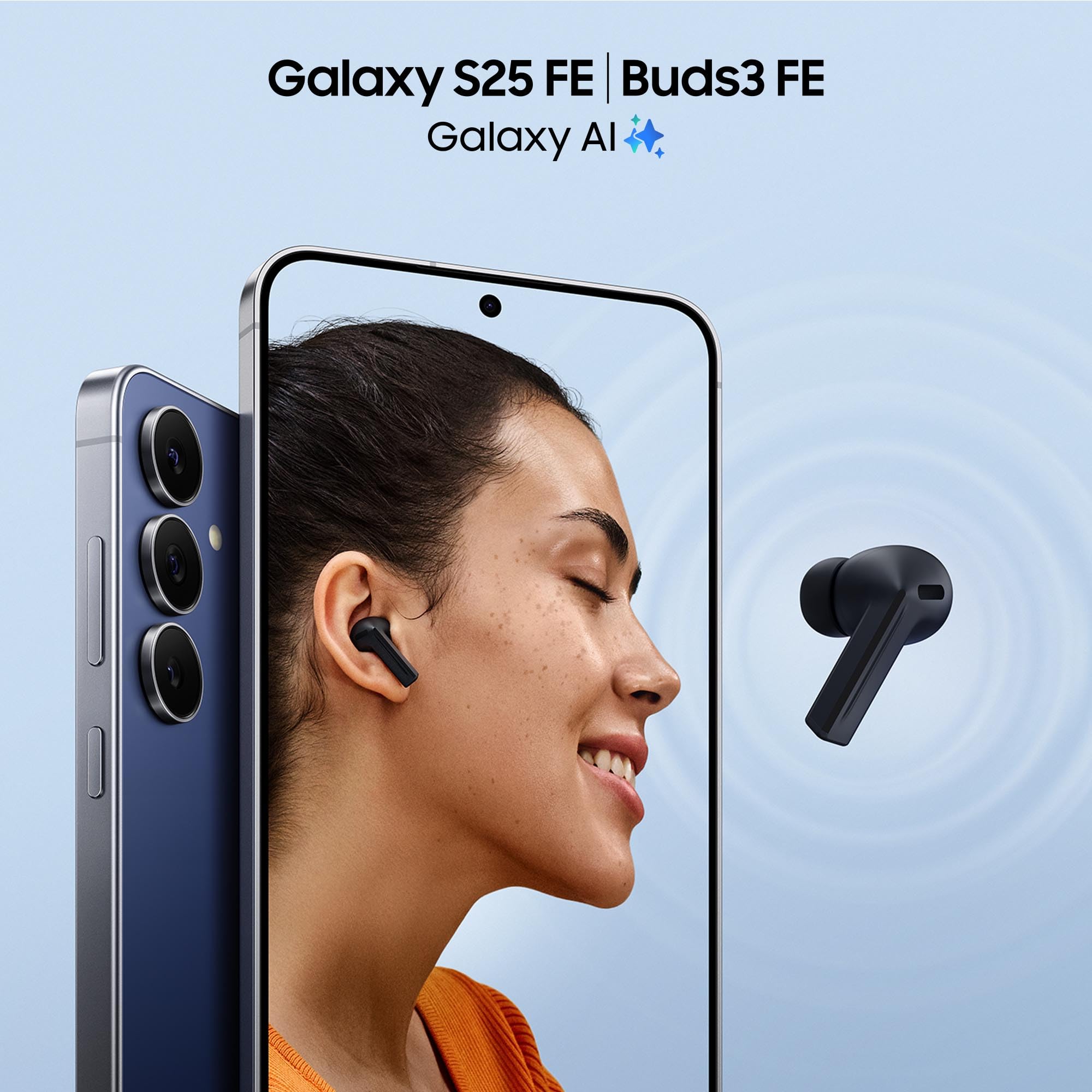 Samsung Galaxy S25 FE Smartphone AI, 3 anni di Garanzia del produttore, Display Dynamic AMOLED 2X 6.7'', Fotocamera 50MP, IP68, 8GB RAM, 256GB, Batteria a lunga durata, Jetblack [Versione Italiana]
