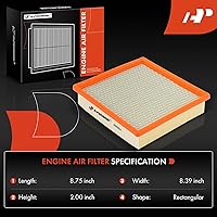 Vista 2 de A-Premium Filtro de aire de motor compatible con Jeep Grand Cherokee 2014 2015 2016 2017 2018 2019 V6 3.0L