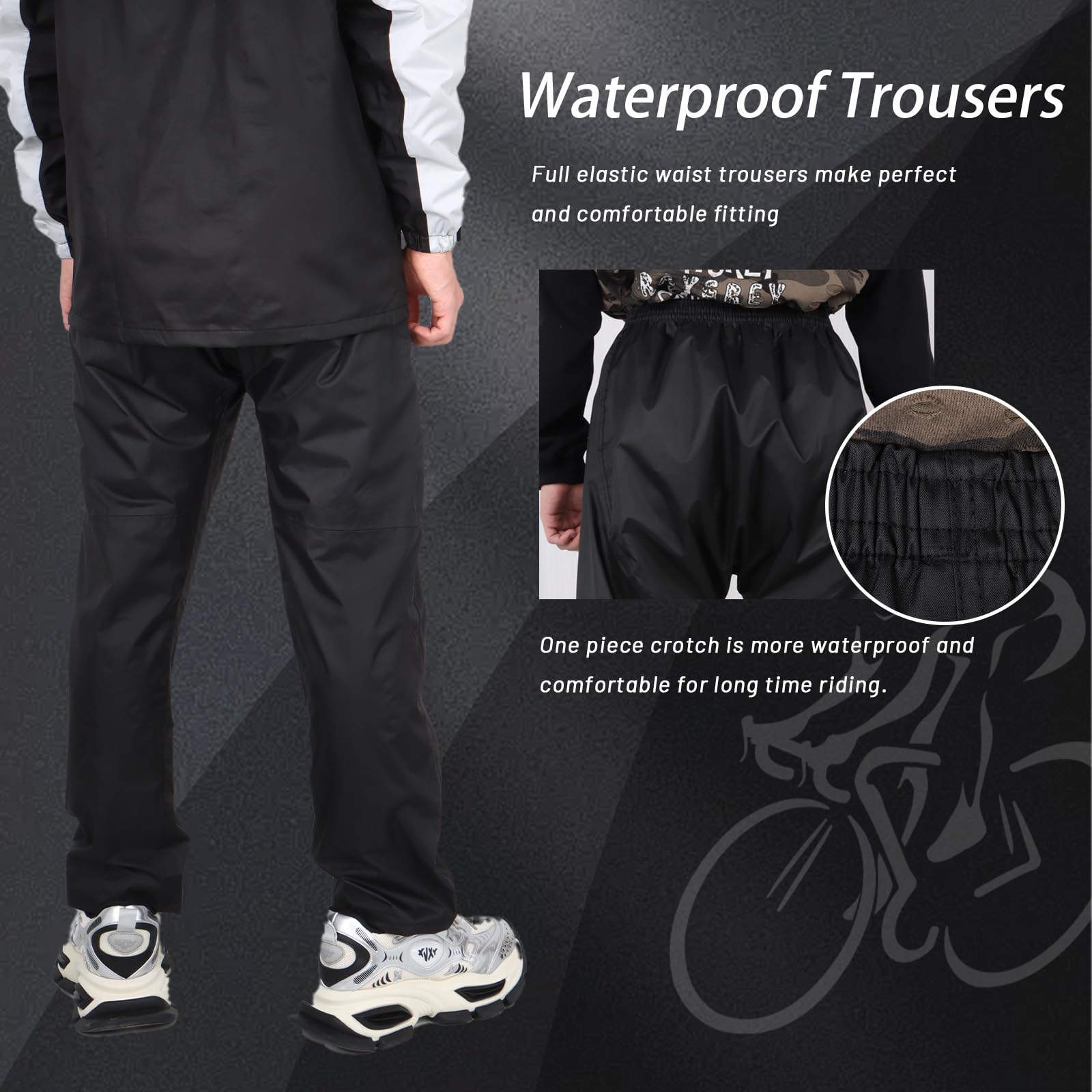 Traje de lluvia Impermeable, Chaqueta y Pantalones Ligeros con Capucha, Chubasquero Unisex para Exteriores, Ropa Impermeable con Capucha Antitormenta