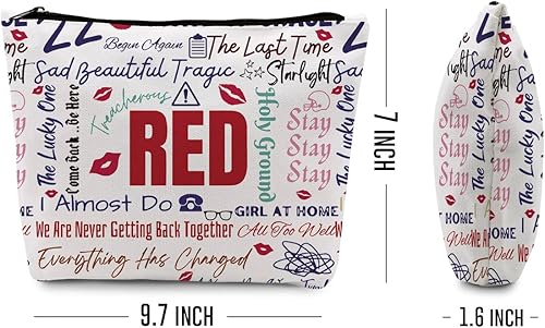 Miniatura 2 de Versión de álbum de música, bolsa de maquillaje, bolsa de aseo de viaje para mujeres, amantes de la música, regalo para fanáticos de TS, letras de