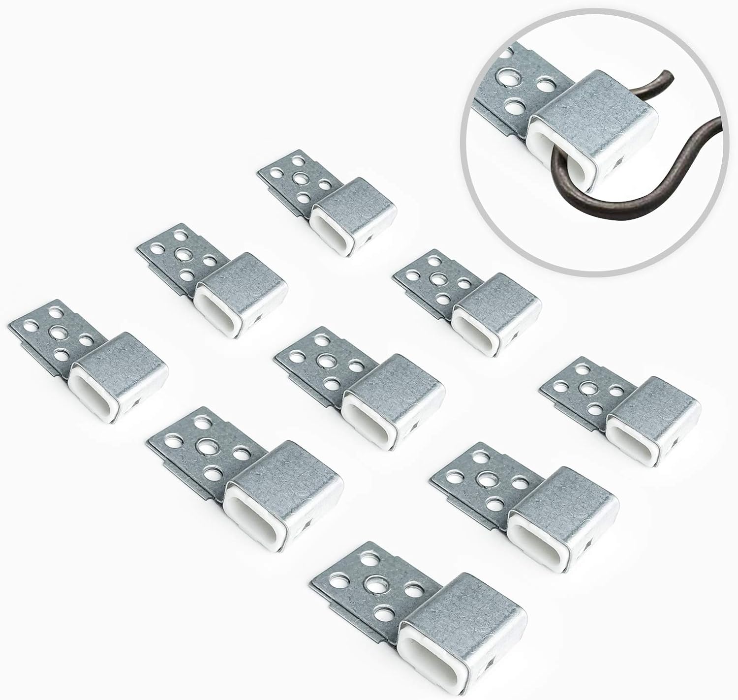 Tuplip Fe Couch Spring Repair Kit (10pcs), Alloy Spring Buckle for Sofa