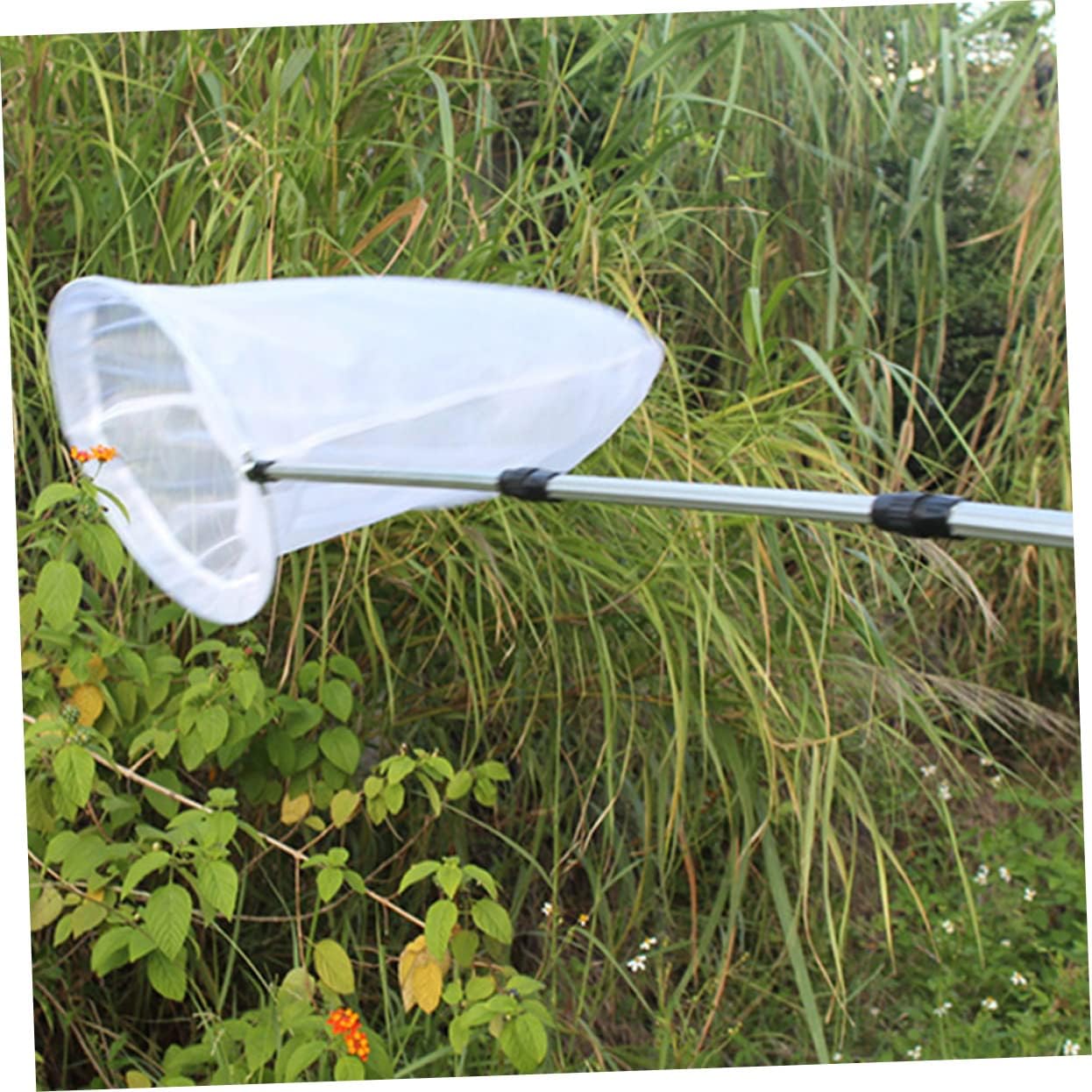 SUPVOX Retractable Insect Net with Telescoping Handle Durable Butterfly and Critter Catching Net for Easy Outdoor Use Lightweight and Compact for Convenient Storage