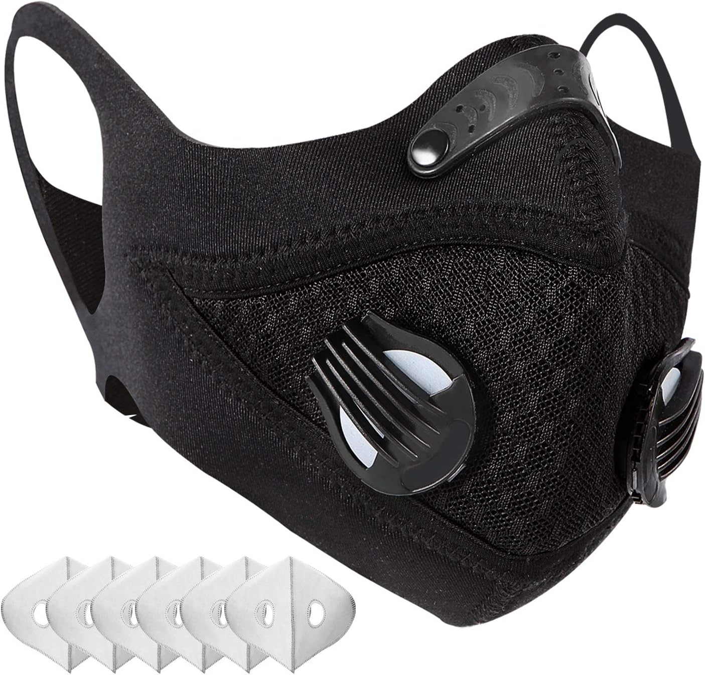 nonbranded Breathing Mask Pollution Mask Reusable Face Mask Activated