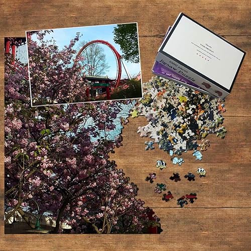 Miniatura 3 de Dinamarca Tivoli Gardens Copenhagen Rompecabezas de 1000 piezas de recuerdo de viaje de madera