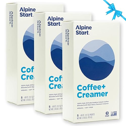 Vista 23 de Alpine Start Instant Coffee Original Blend Medium Roast - Individual Powder Mix From High Altitude Arabica Coffee Beans - Hot or Cold Brew for Home