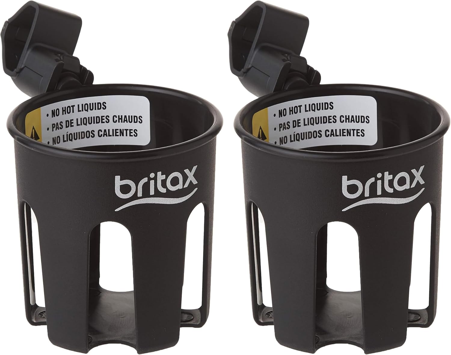 Britax Stroller Cup Holder, Black - Compatible with Single B Agile, B Free, Pathway and B Lively Strollers (Pack of 2)