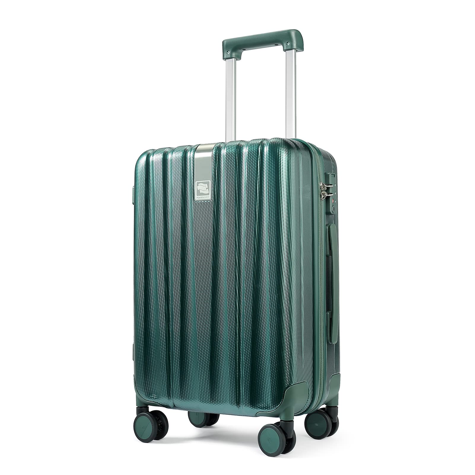 Hanke Lightweight Hardside Carry On Luggage with 8 Spinner Silent