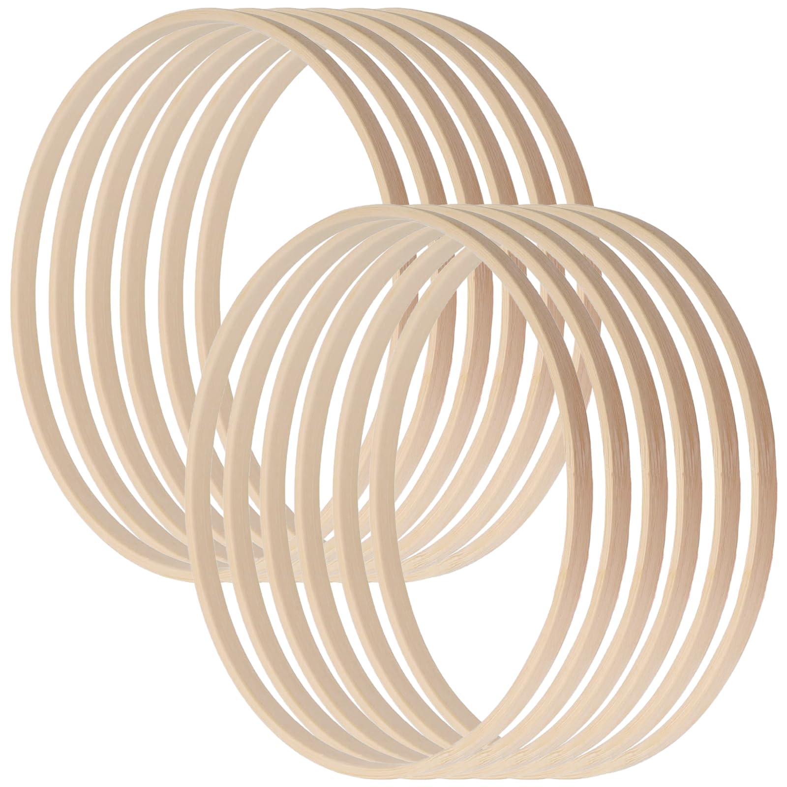 Cerchio da ricamo rotondo in legno di bambù, 30 cm, ideale per arte e artigianato, punto croce
