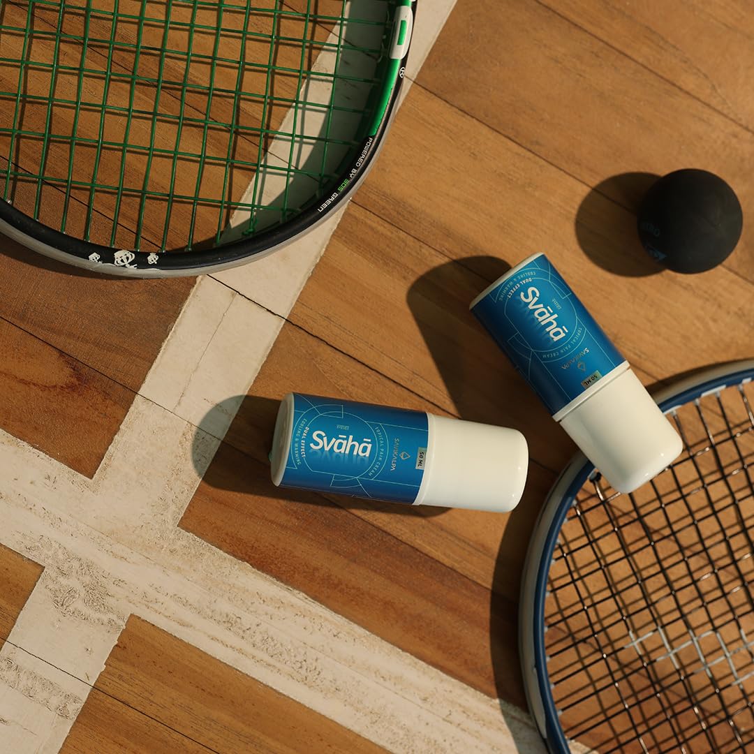 SAVIKALPA Svaha - 50Ml | Soothe Muscular Spasms And Pulls, Back Pain, Joint Pain And Inflammation | Plant-Based Roll-On For Pre And Post-Workout Pain Relief SAVIKALPA Svaha - 50Ml | Soothe Muscular Spasms And Pulls, Back Pain, Joint Pain And Inflammation | Plant-Based Roll-On For Pre And Post-Workout Pain Relief