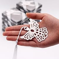 Vista 3 de Winrase® Caja de regalo para amantes de los libros, marcapáginas de ángel, regalo de boda (juego de 12)