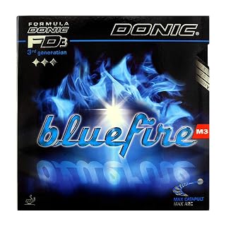 DONIC Blue Fire M3 Table Tennis Rubber, Colour - Black