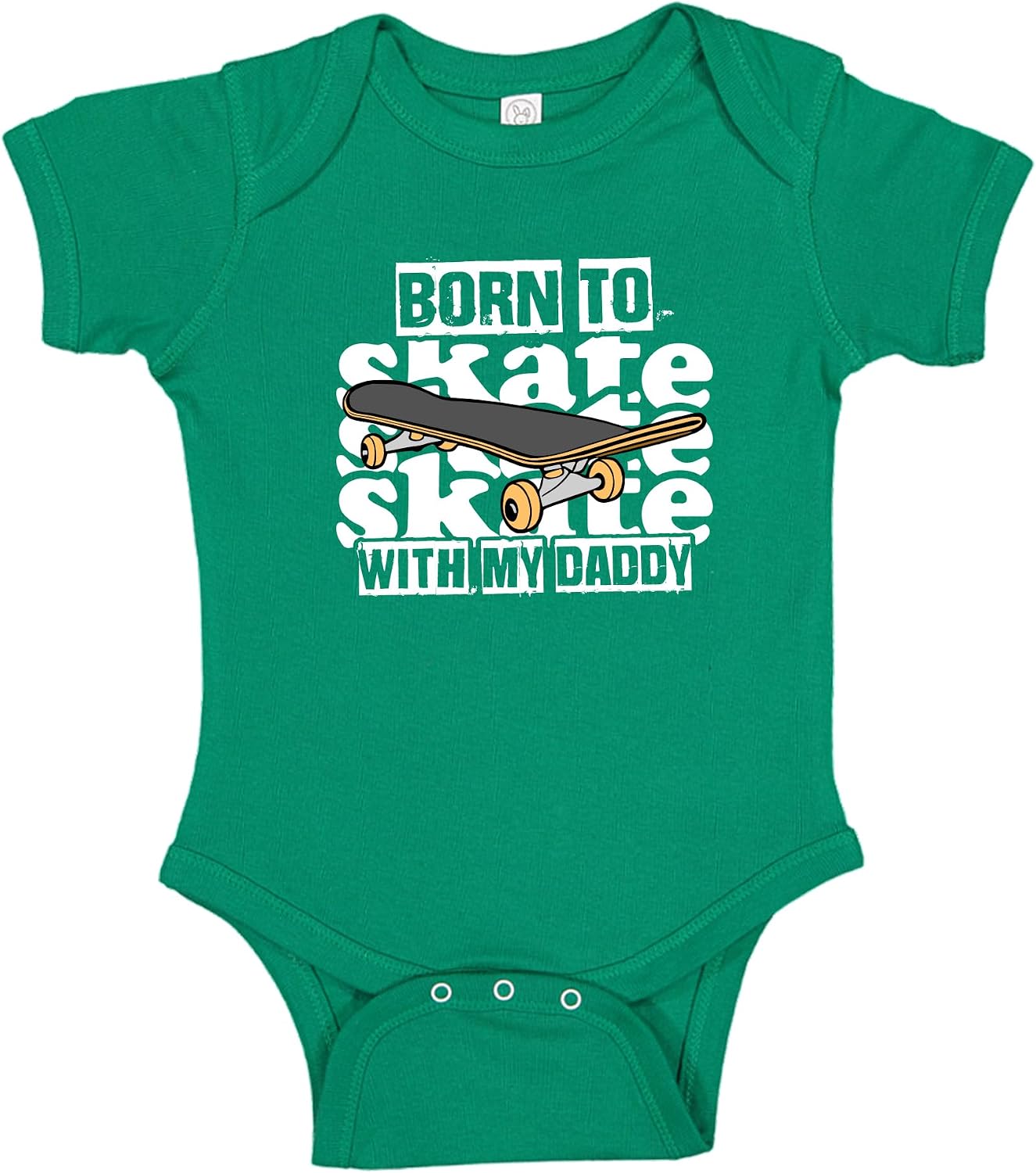 Skater Baby One Piece Bodysuit Or Toddler Shirt Funny Born to Skate with My Daddy Skateboarding Outfit