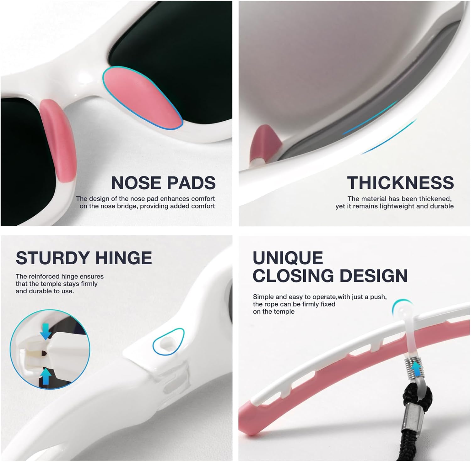 RIVBOS Sunglasses for Men Women Polarized UV Protection Sports Fishing Driving Shades Cycling RB833 - Image 5