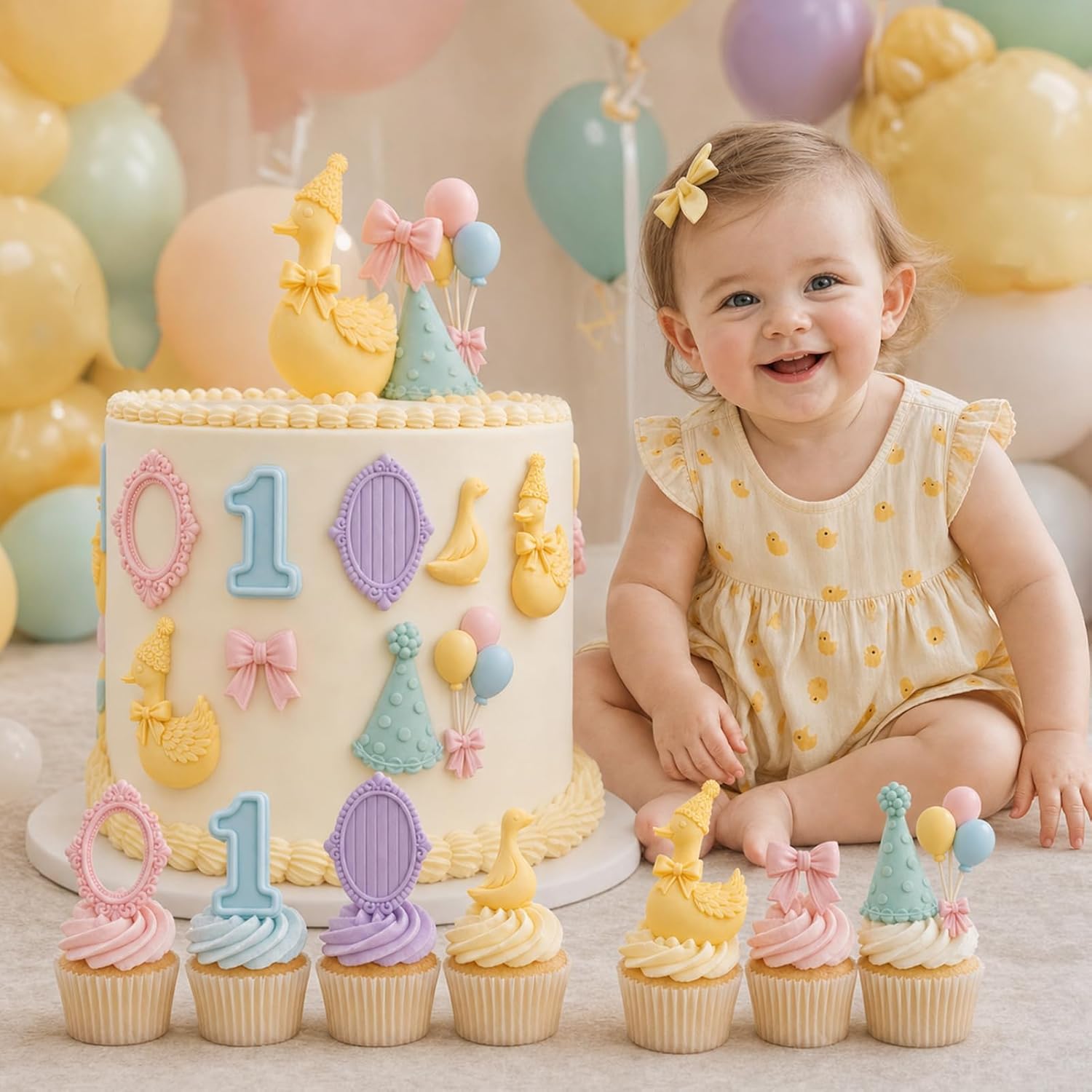 One Silly Goose Birthday Chocolate Fondant Molds Silicone, First Birthday