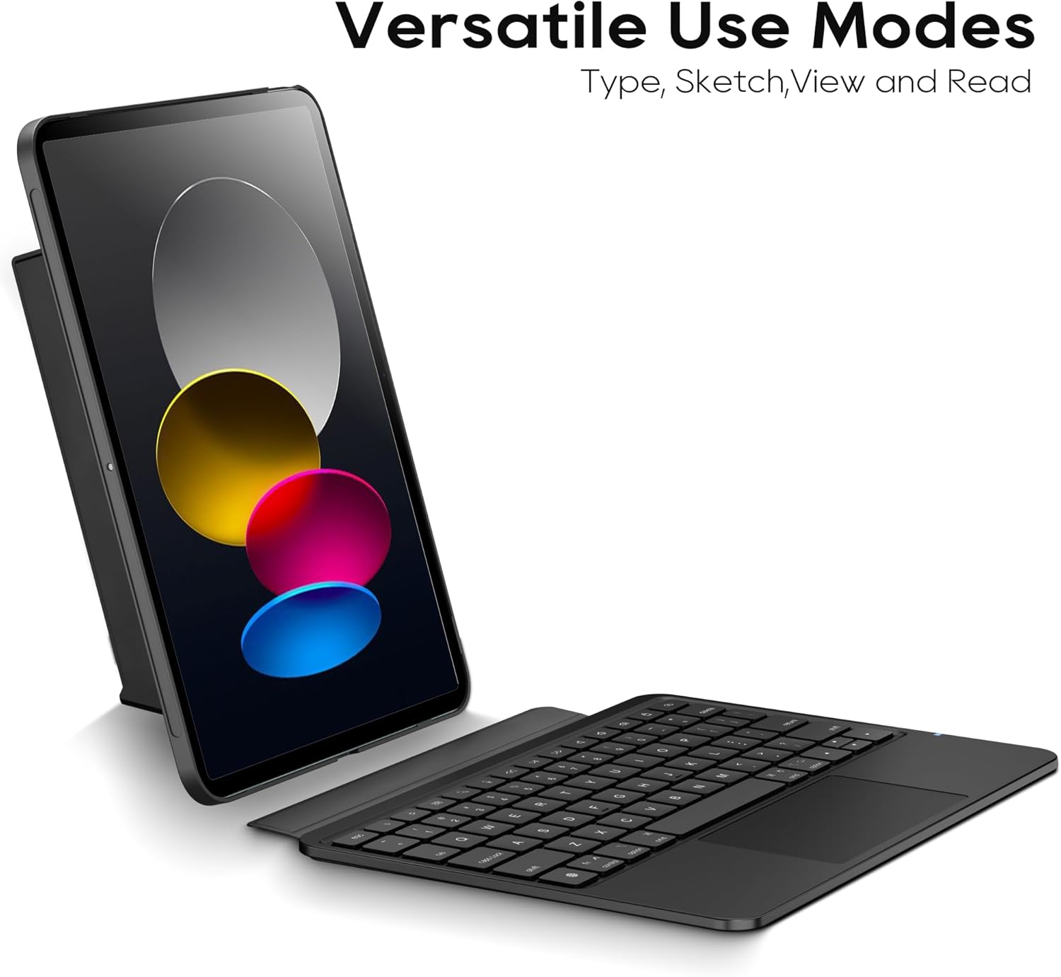 edaiser Detachable Keyboard Case for Apple iPad 11th Gen (A16) 2025 & iPad 10th Generation (10.9-inch): Wireless Backlit Keyboard with Trackpad, Magnetic Protective Cover - Image 3