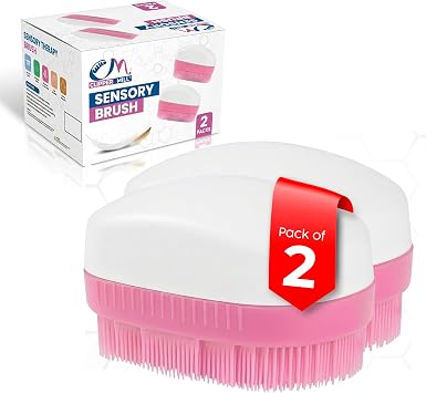 Wilbarger Method Therapy Sensory Brush, 2 PackPink Therapressure Brush