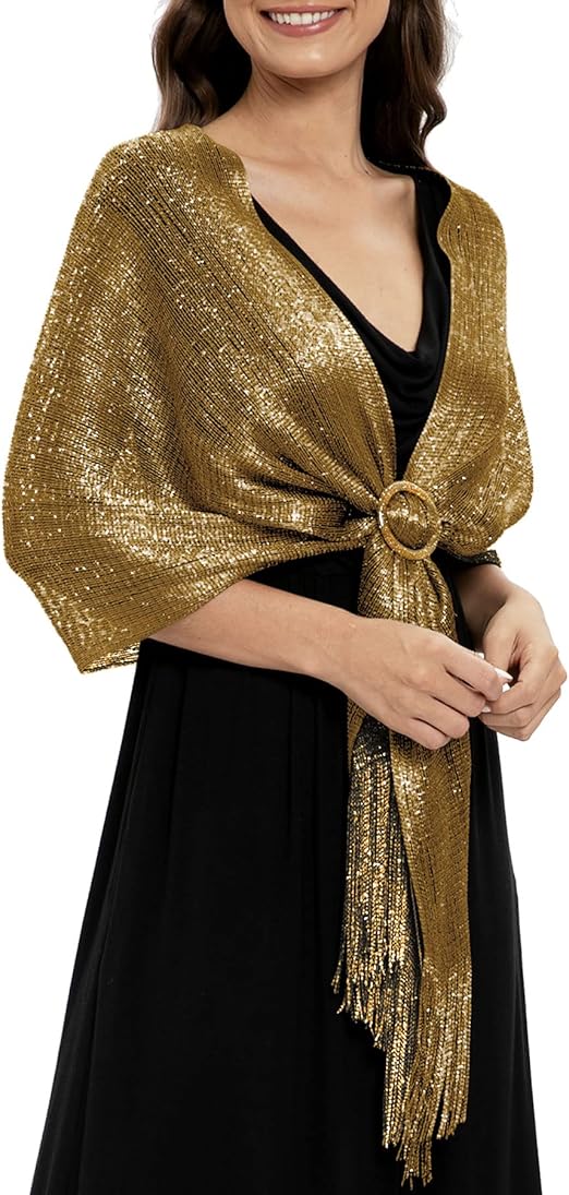 Rheane Shawls and Wraps for Evening Dresses Gold Shawl Gold Shawls and