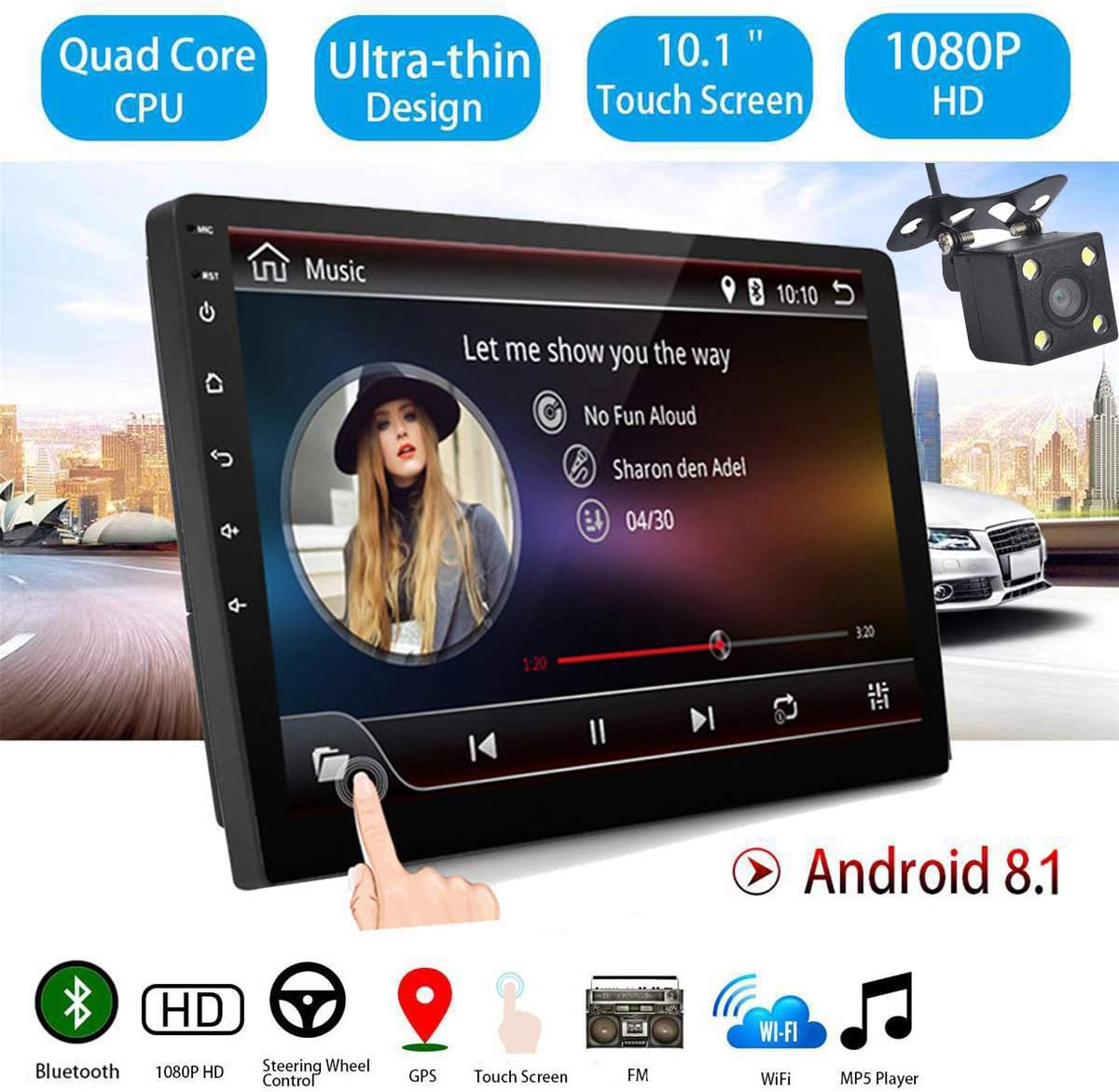 lettore radio con telecamere di backup