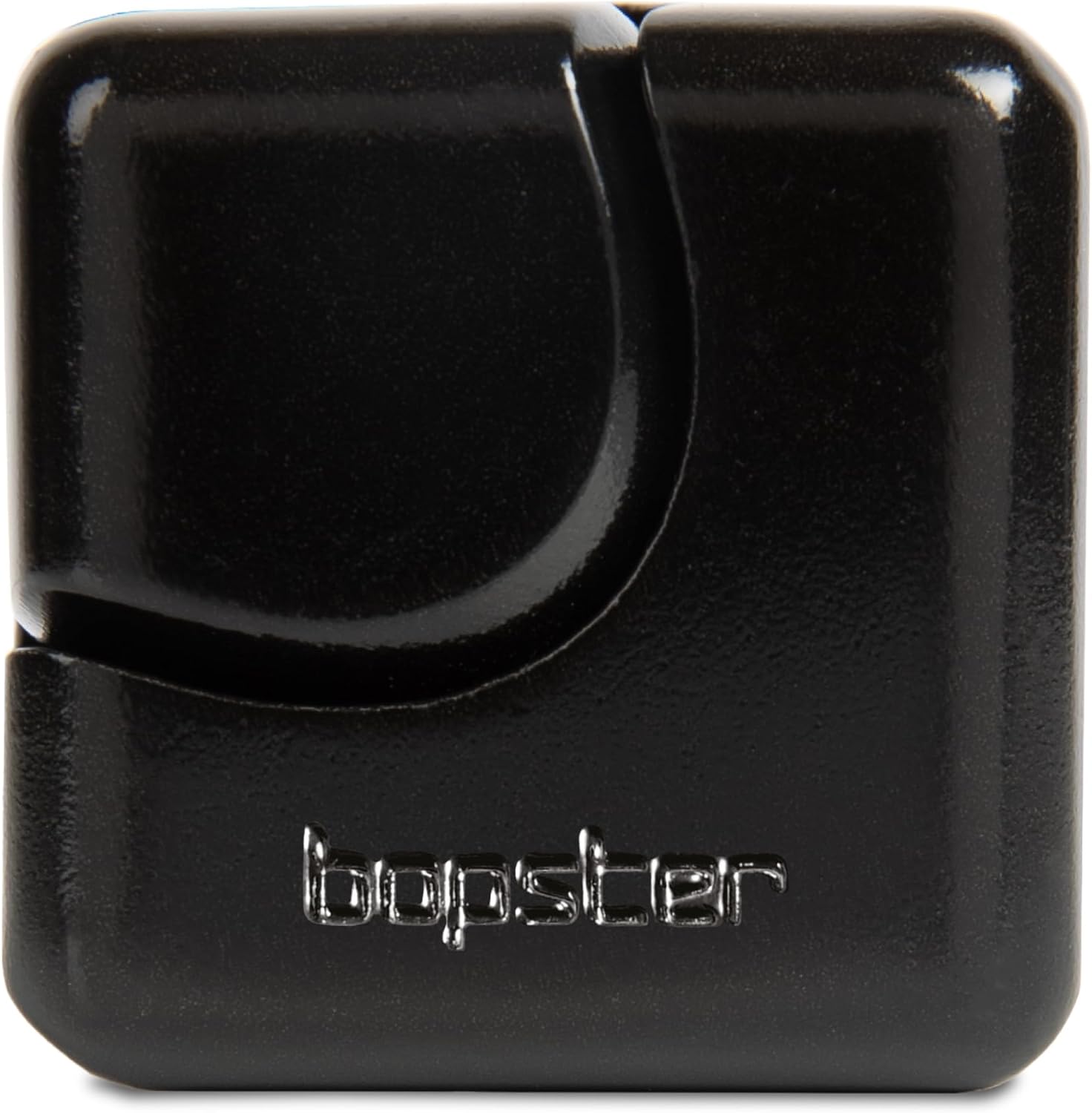bopster Fidget Cube Spinner | Anodised Metal Hand Spinner | Sensory & Stress Relief Toy for Kids & Adults | ADHD, ADD, Autism | Ideal Gift | Black