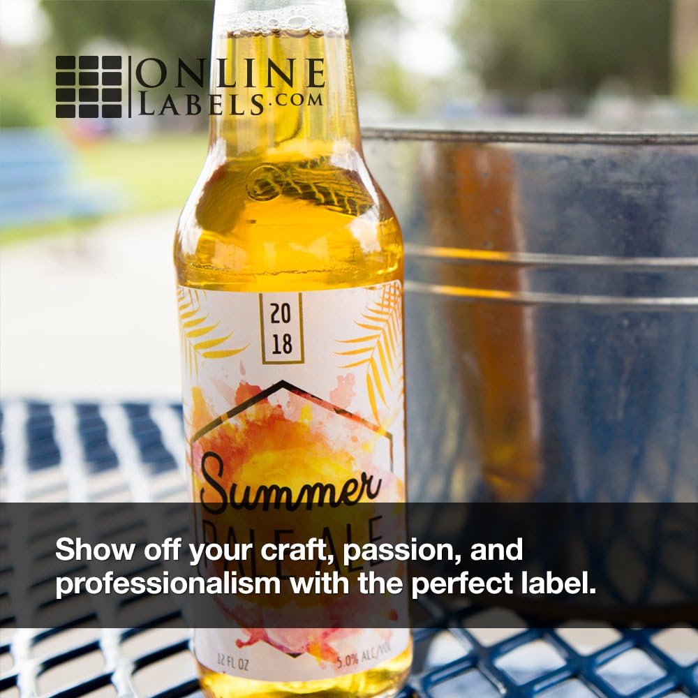 Beer Bottle Labels - 3.75 x 3 - Pack of 600 Label Sets, 100 Sheets - Inkjet/Laser Printer - Online Labels - Image 7