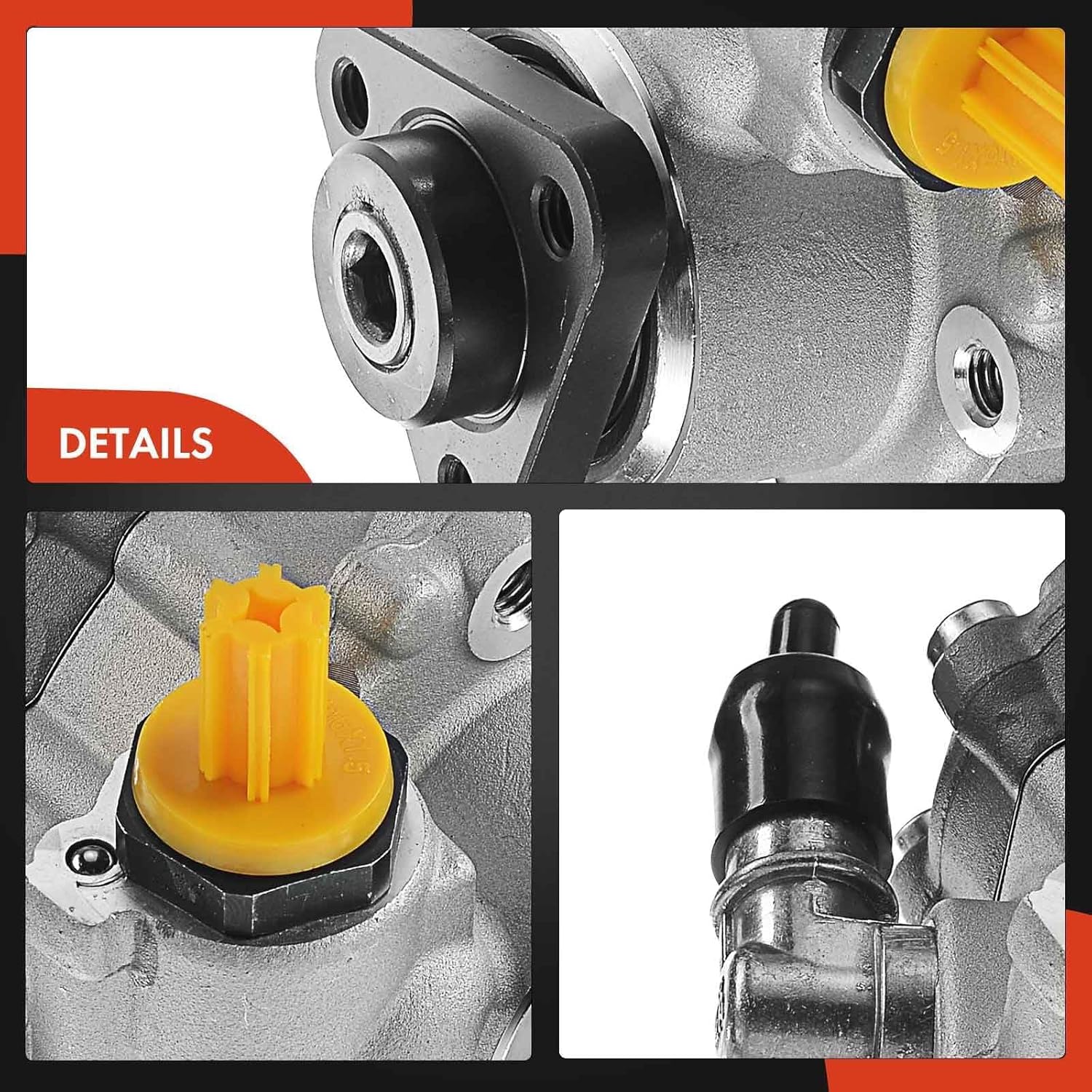 A-Premium Power Steering Pump Compatible with BMW 545i 2004-2005, 550i 2006-2010, 645Ci 2004-2005, 650i 2006-2010, 4.4L 4.8L, Replace # 32416763687