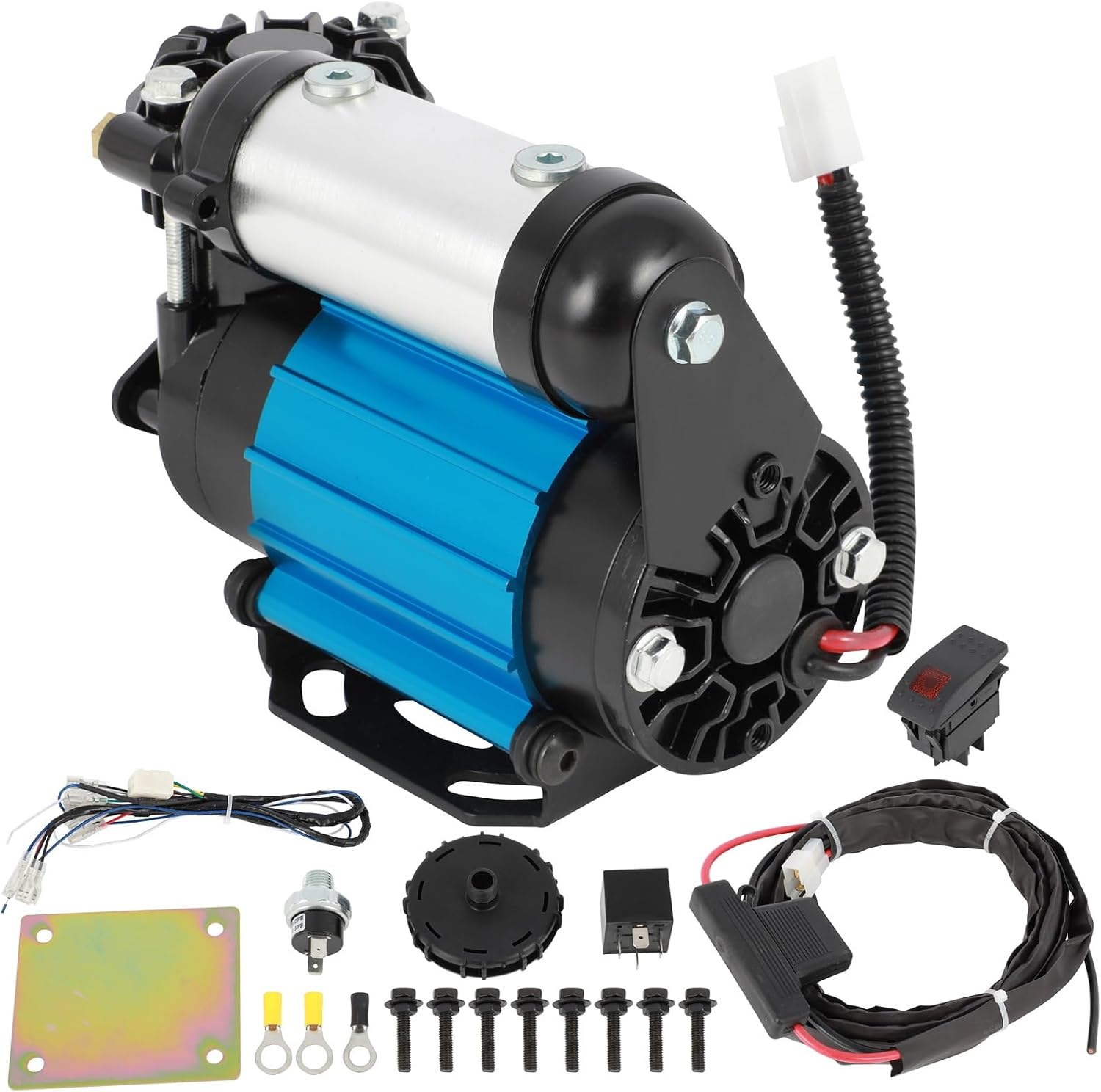STAYTOP Air Horn Compressor 100PSI Heavy Duty Air Train Horn/Air Ride Suspension Compressor for 12V Vehicles CKMA12 Universal Jeep Truck SUV UTV RV Trailer Air Locker Differentials Tire Inflation