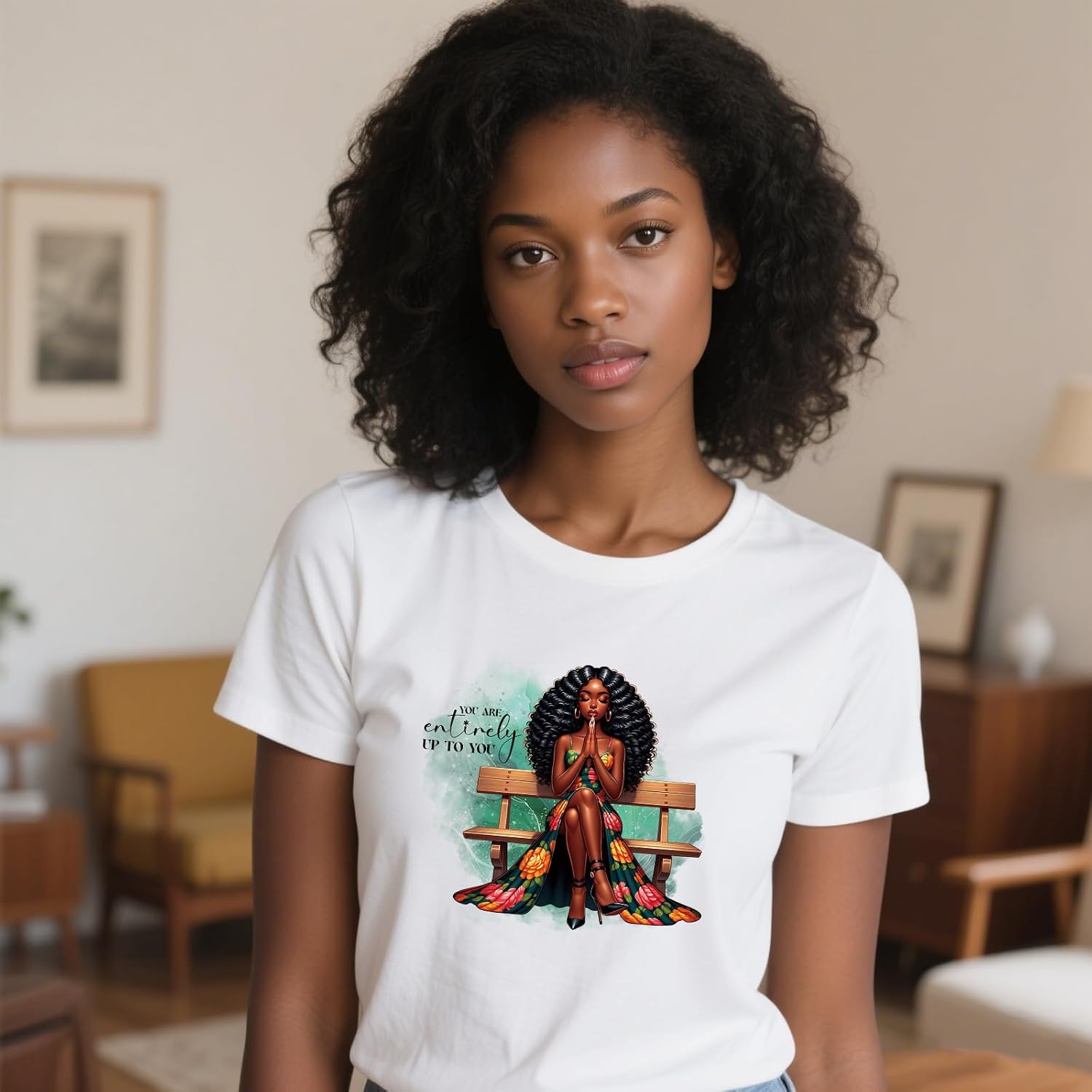 Wxiben Dtf Transfers Ready to Press - 20 Pcs Black Girl Iron on Transfers for T-Shirts Black Women Christian Heat Transfer Vinyl Stickers African American Women Iron on Decals for Clothes DIY Craft