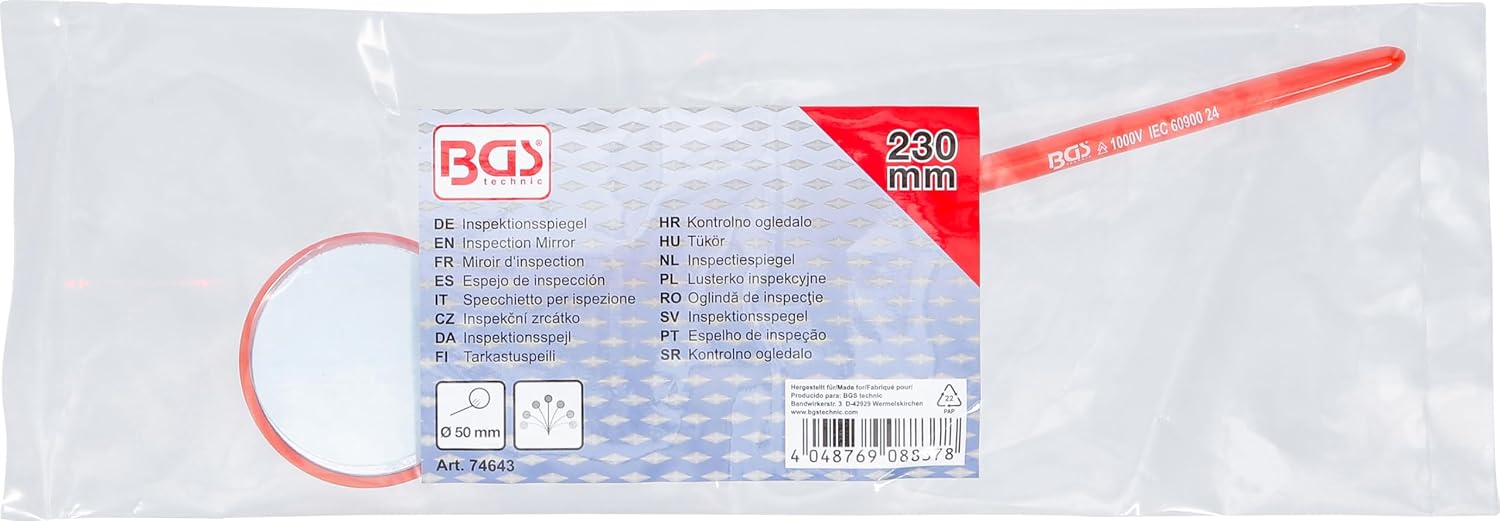 BGS 74643 Inspection Mirror Insulated Flexible Diameter 50 mm