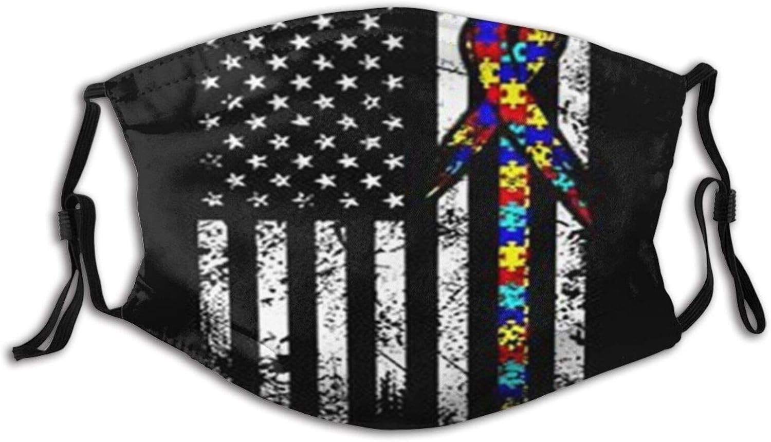 Autism Face Mask, Autism Awareness Masks Balaclava with 2 Pcs Filters