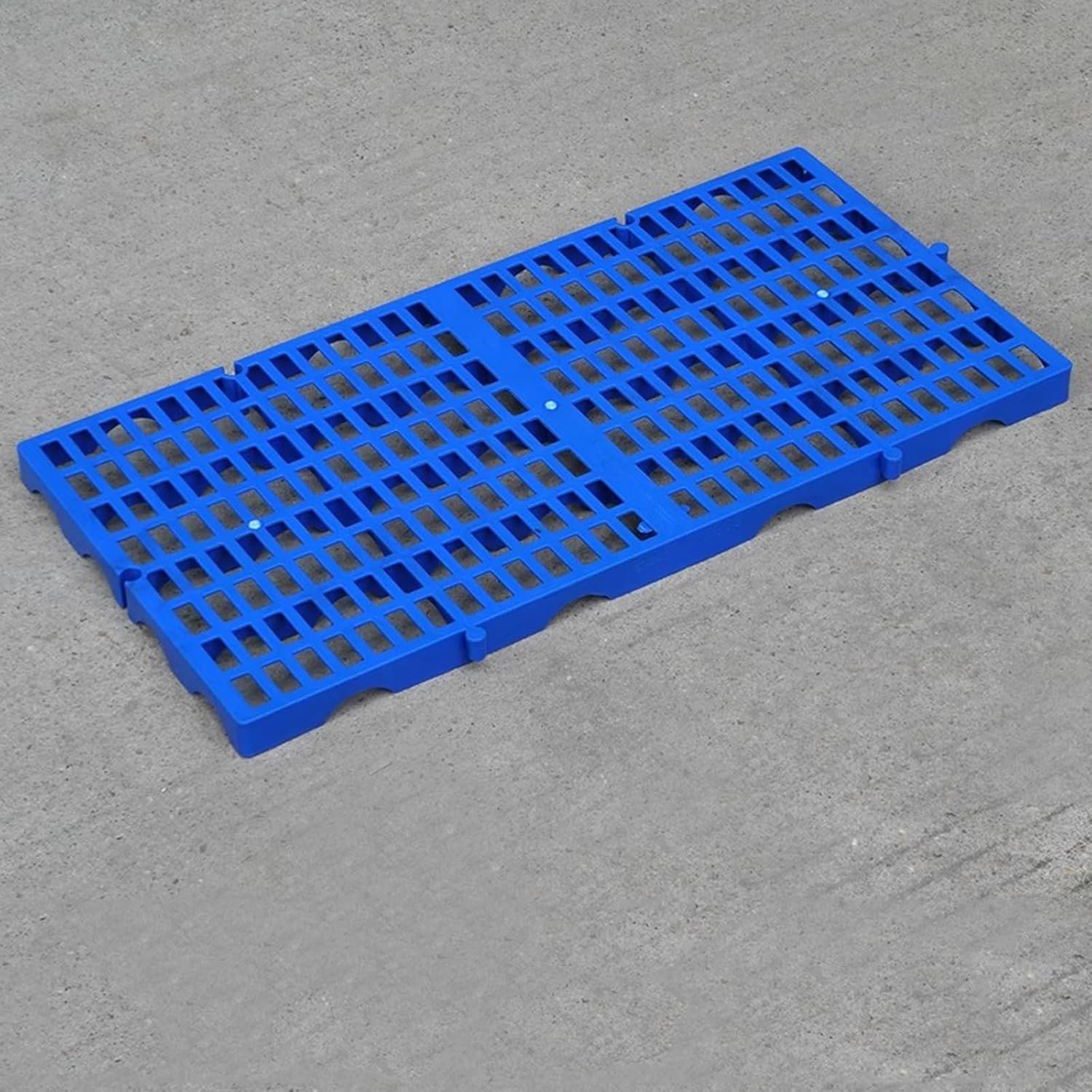 Nestable Waterproof Plastic Pallets, 2-Pack 60x30x3cm, Moisture-Proof Storage Grids for Supermarkets, Garages, Basements - Durable and Versatile Storage Solution
