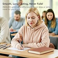 Vista 5 de Shuttle Art Ink Glide Series - Paquete de 15 bolígrafos de tinta de gel de punta fina retráctiles de 0.020 in, secado rápido, impermeables