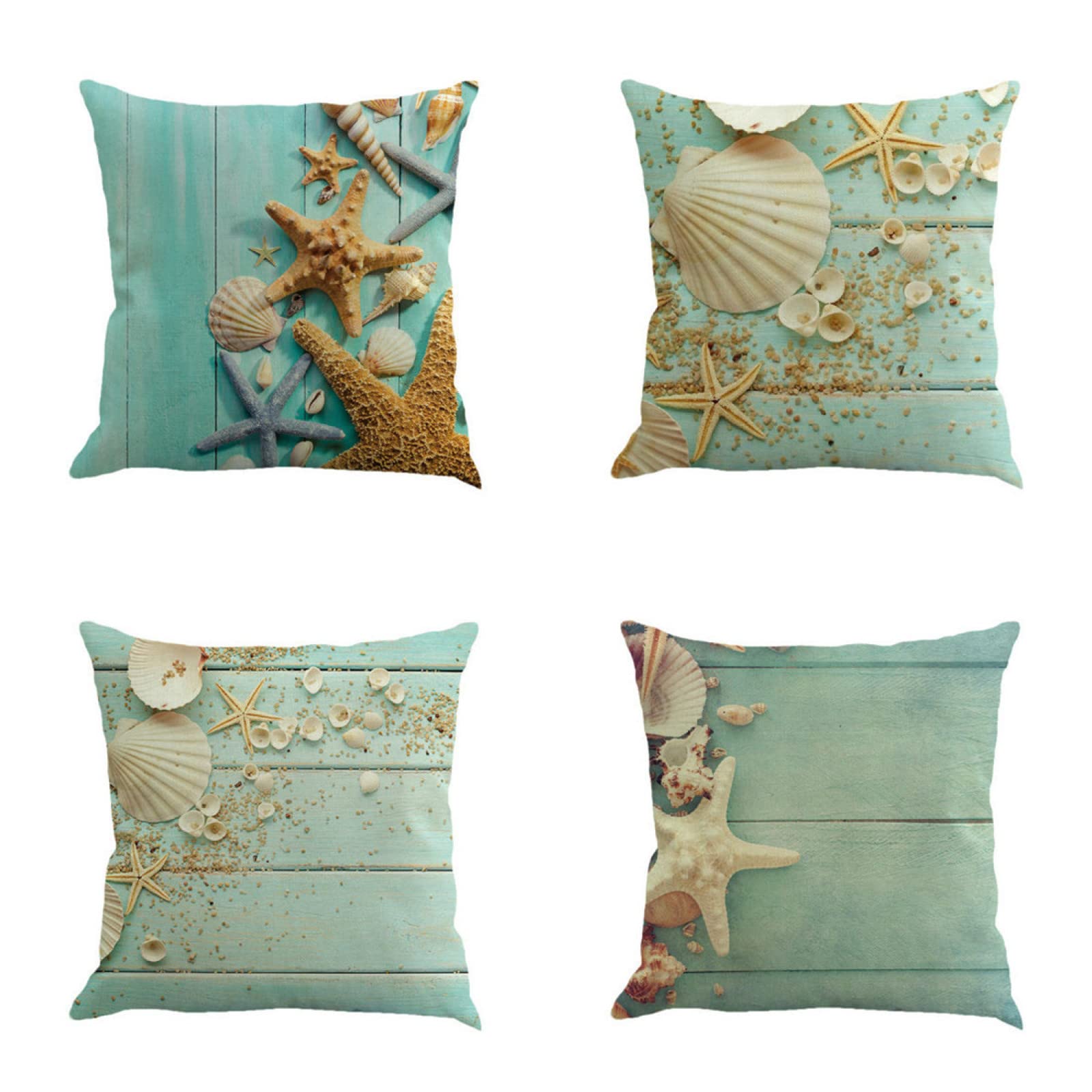 Taie d'oreiller 50x50cm lin housses de coussin de canapé