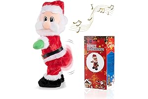 Twerking Santa Claus, 14" Santa Doll Animated Christmas Toys Singing Spanish Song...