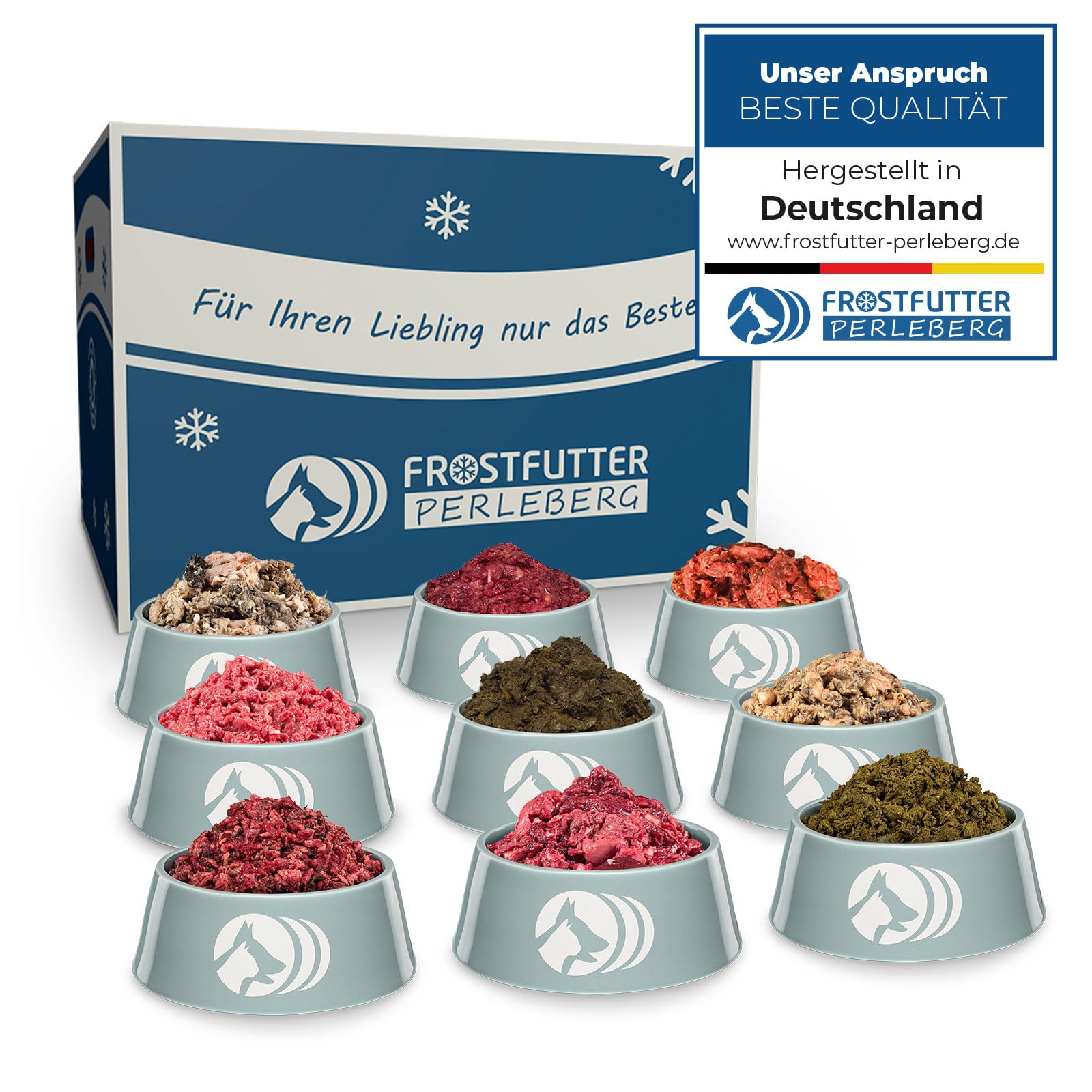 Barf Dauerbrenner-Paket | 24 kg Hundefutter für Barf-Ernährung | Ohne Zusatzstoffe & schonend verarbeitet | Hochwertige Auswahl an Fleisch & Innereien | Made in Germany