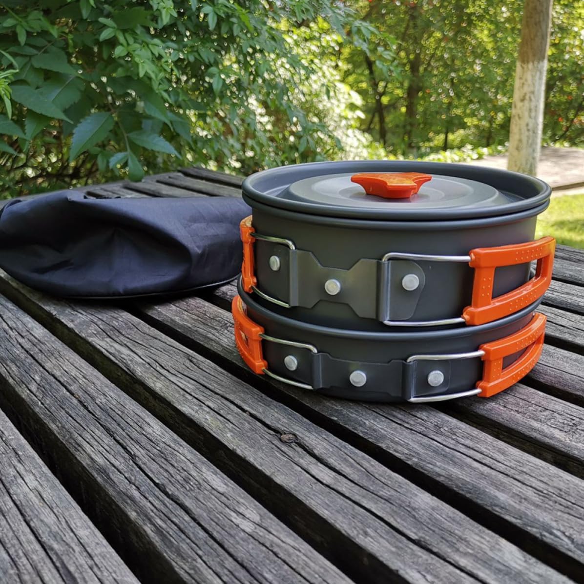 Outdoor Camping Cookware Set Aluminum Alloy for 2-3 People