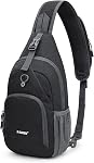 G4Free RFID Sling Bag Crossbody Backpack Small Chest Shoulder Bag Hiking Outdoor