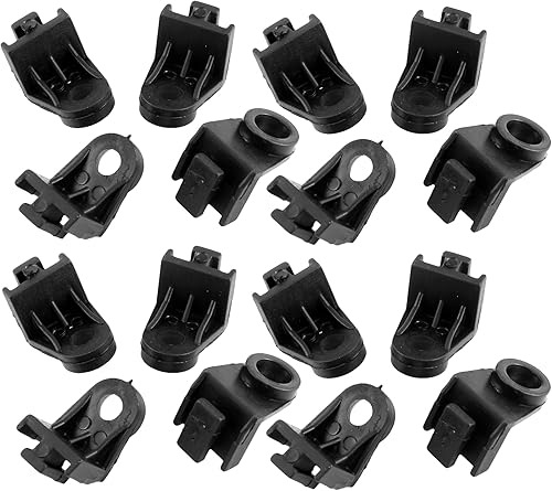 Kit de montaje universal para ventilador de refrigeración de radiador eléctrico de 12 V, pies de plástico, soporte de 90 grados, soporte de esquina