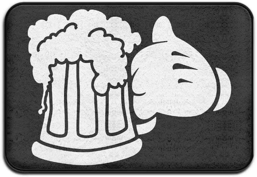 Mickey Hands And Beer Can Design Entrance Mats
