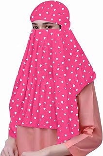 CLOTHNEST Kids Rayon Scarf Cum Mask with Cap – UV Sun Protection Full Face & Head Cover for Girls Price In India