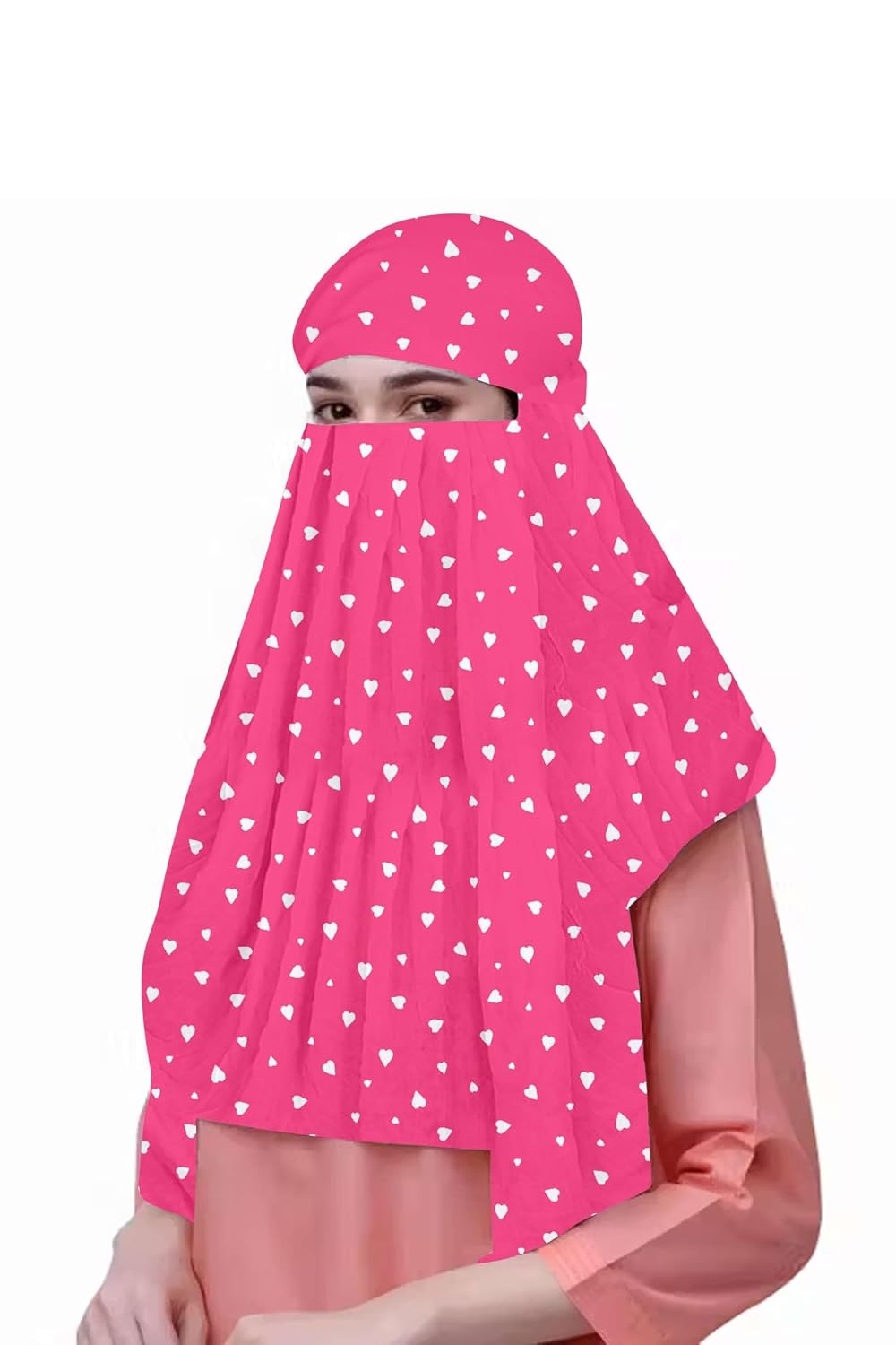 CLOTHNEST Kids Rayon Scarf Cum Mask with Cap – UV Sun Protection Full Face & Head Cover for Girls