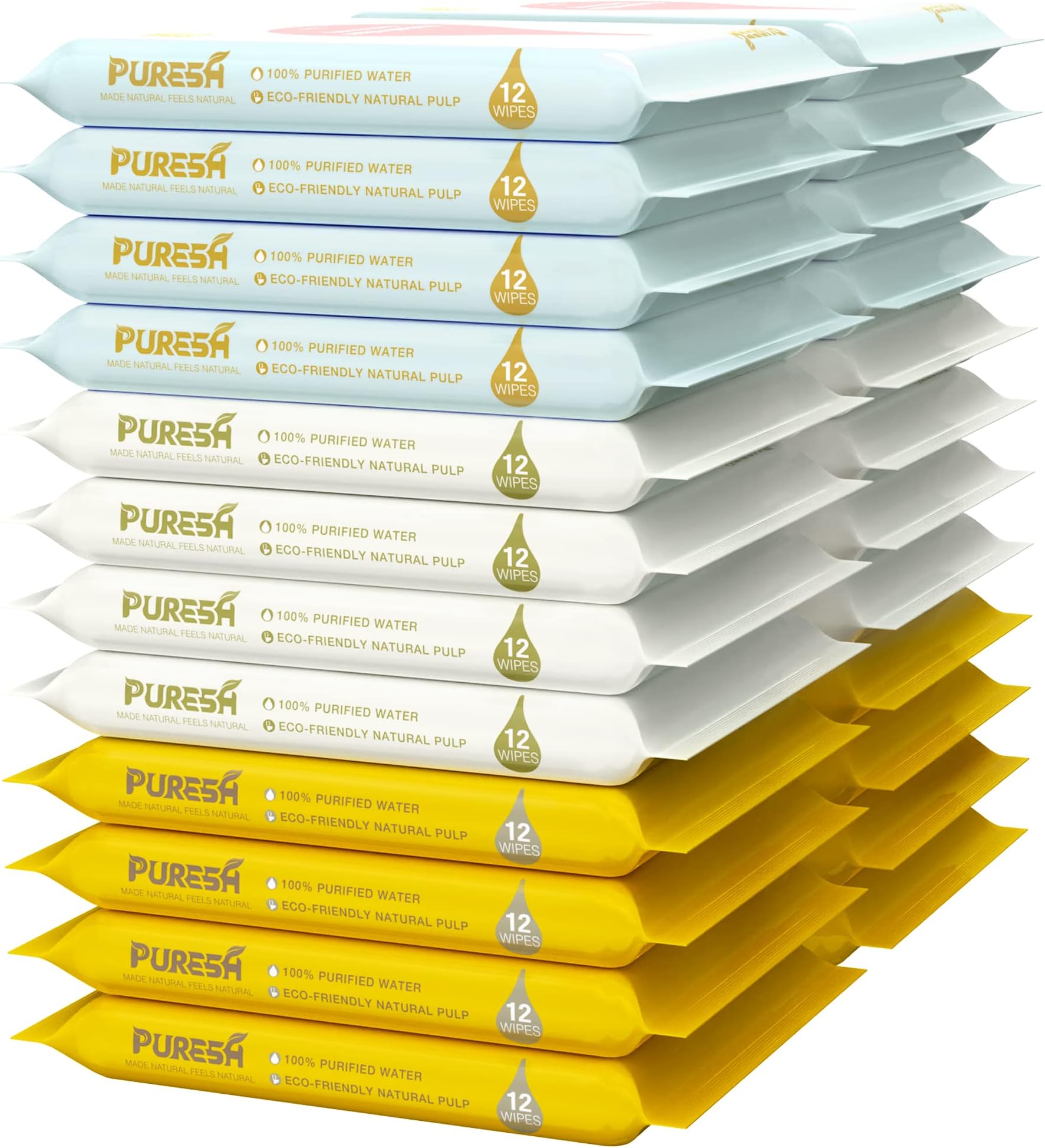 Flushable Wipes - 24 Pack, 288 Wipes, Extra-Large Jasmine Scent Adult Wet Wipes - Natural Aloe & Vitamin E for at-Home Use, Body & Hand Cleansing