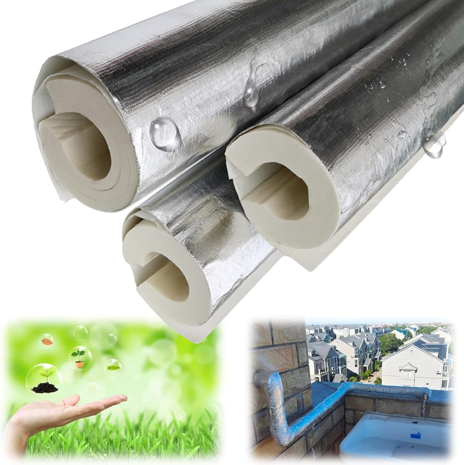 Outdoor Tube Insulation Aluminum Foil Pipe Insulation
