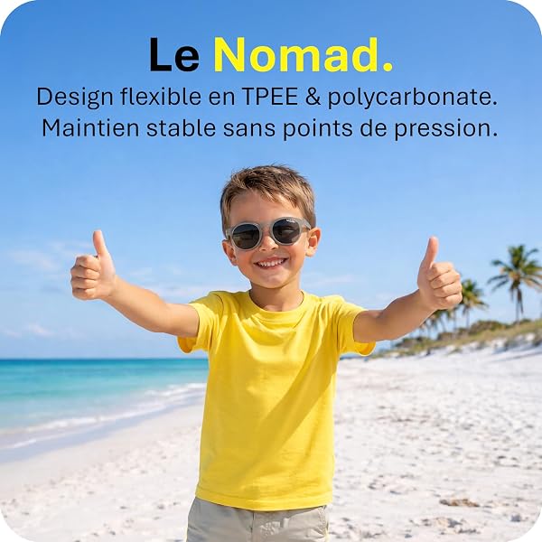 Mausito Lunettes de soleil enfant (3-6/6-9 ans) UV400 & verres catégorie 3 | Branches flexibles & légères en TPEE et polycarbonate | Design européen - 2