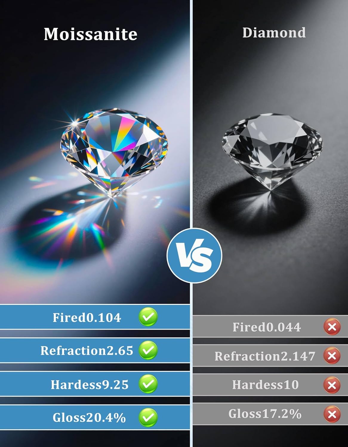 Moissanite Halo Square Earrings Flat back 0.5-3 Carat D Color VVS1 Grade Lab Grown Diamonds 925 Sterling Silver Plated 18K White Gold Flat Back Hypoallergenic Earrings for Women Men - Image 4