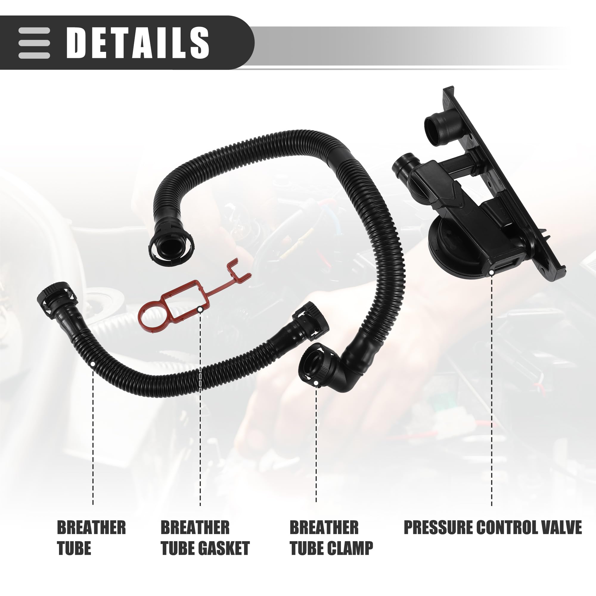 ノーホースノーライフ Amazon.com: Motoforti Crankcase Vent Valve Breather Hose Kit