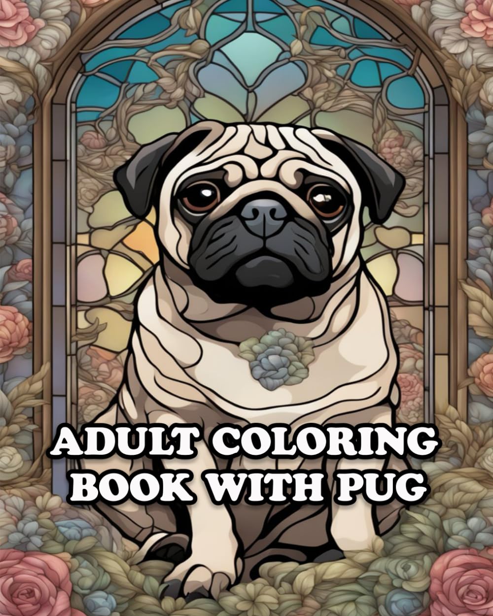 Adult Coloring Book with Pug: For Stress Relieving in Amazing Pug Coloring World